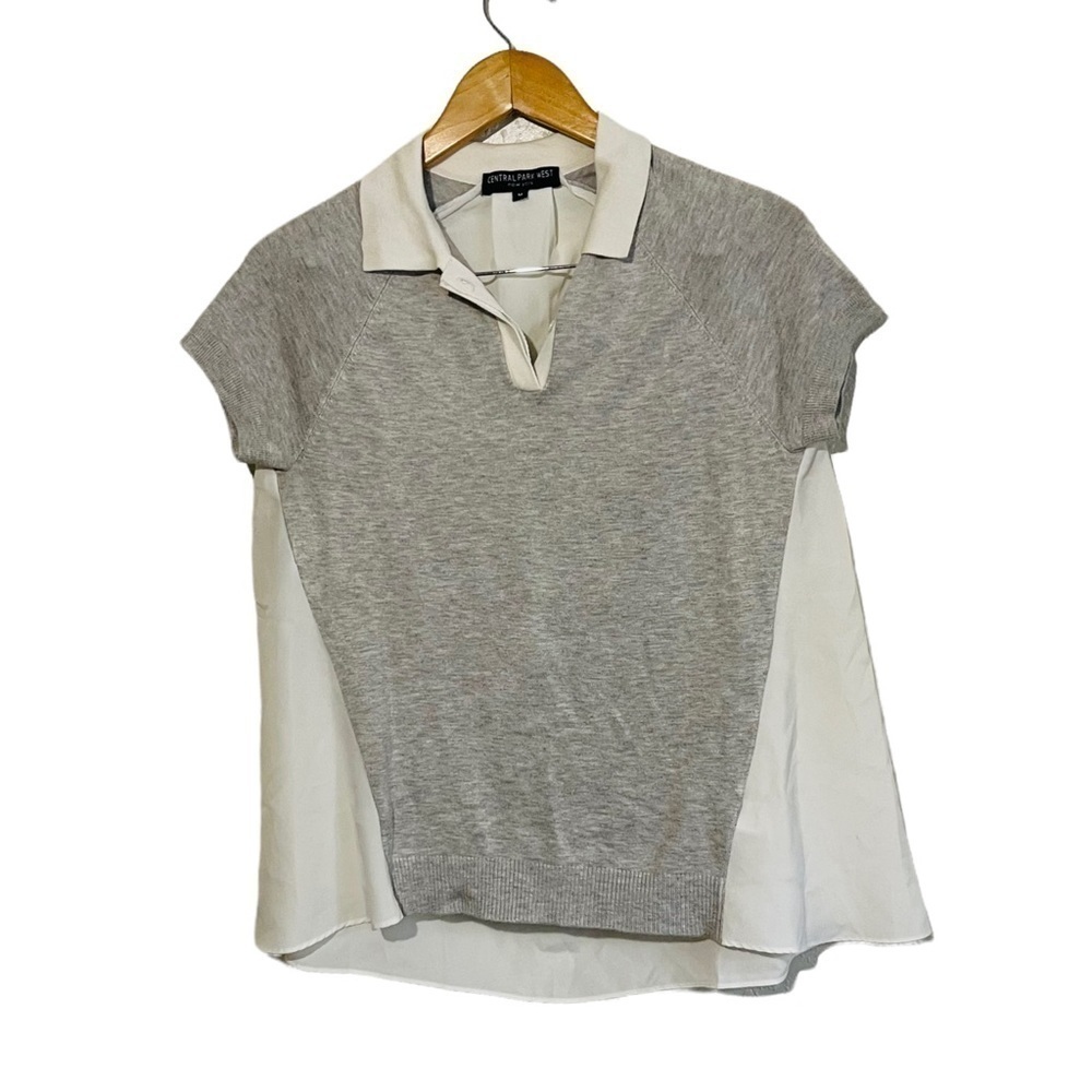 Central Park west collared top